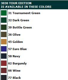 Tour Edition Color Chart